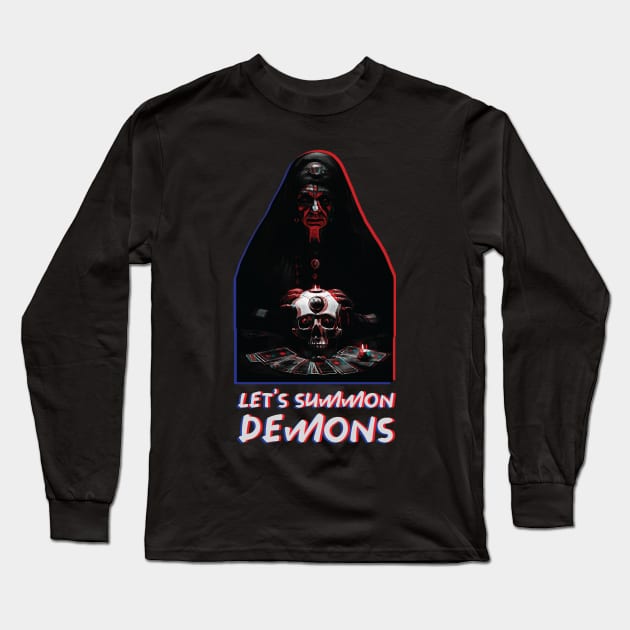 Lets Summon Demons Long Sleeve T-Shirt by Trendsdk